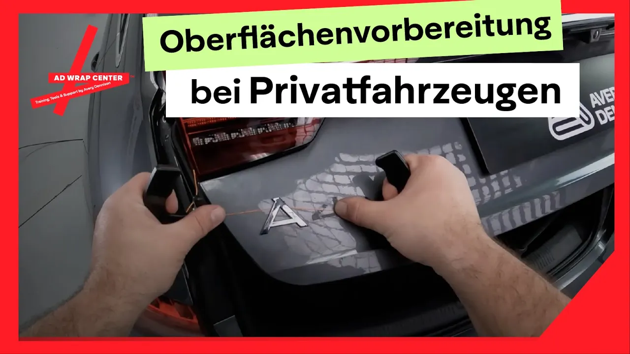 04 Oberflächenvorbereitung bei Privatfahrzeugen (AD Wrap Center)