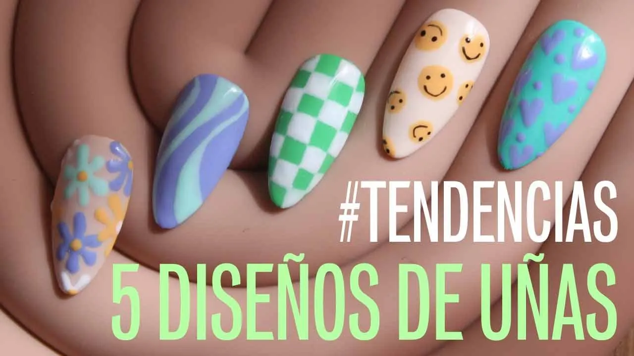5 diseños de uñas tendencia 2023 🌙 aesthetic