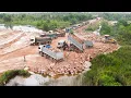 Download Lagu Incredible, Stones Filling Up Inro Flood Land Skill KOMATSU Bulldozers Work With Many Trucks Taking