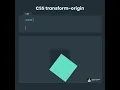 CSS transform origin