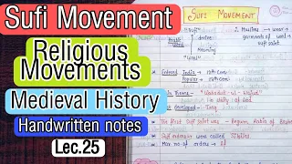 Download Sufi Movement || Religious Movements || Lec.25 || Medieval History || An Aspirant ! MP3