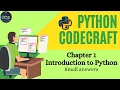 Python Code Craft Chapter 1 - Introduction to Python Small Answers