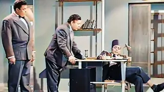 عادل امام وأول ظهور له في دور دسوقي بالالوان الطبيعيه 