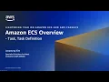 Amazon ECS Task and Task Definition Overview Amazon Web Services