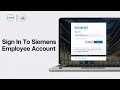 How To Sign In To Siemens Employee Account 2024 Siemens Employee Login