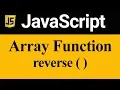 reverse Method in JavaScript Hindi