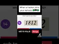 When a hacker joins your Kahoot
