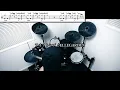 【ドラム譜面】アイソトープ / ELLEGARDEN（ACIDMAN Tribute Works）ドラム 叩いてみた【DRUM COVER】