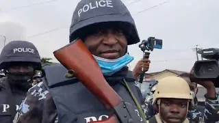 watch how police disperse the yoruba nation agitators in their rally in ojota lagos state
