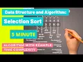 Selection Sort Algorithm Explain with Example in Hindi Code Time Complexity Learn DSA concepts