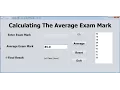 How to Calculate Examination Average Marks In Java NetBeans