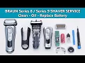 How to Service Your Braun Series 8 9 Shaver Cleaning Lubrication Battery Replacement