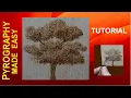 Wood burning for Beginners - simple Shrub Foliage