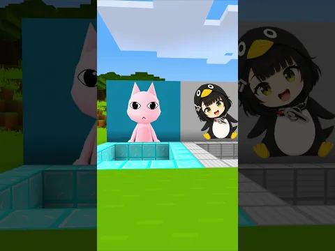 Portals Holes Lead to Animal Hospital🐱🏥 , Gugu Gaga🐧 and Verity🟡✨ | Wait For It...🤣 #minecraft