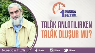 Talâk anlatılırken talâk oluşur mu?
