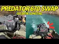 Predator 670cc MUD MOTOR SWAP Go-Devil Longtail Engine Replacement