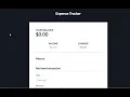 Expense Tracker in Vanilla JS