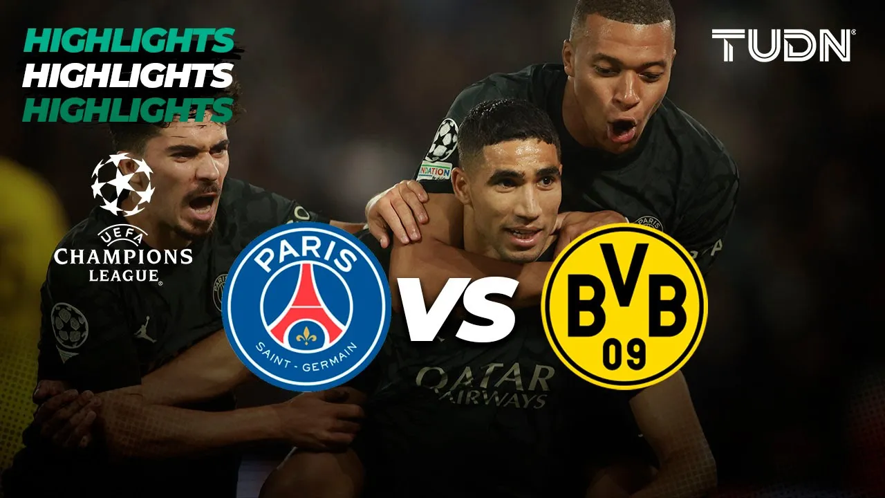 París Saint-Germain vs Dortmund- HIGHLIGHTS | UEFA Champions League 2023/24 | TUDN