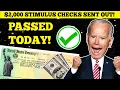 FINALLY IT IS PASSED CHECK DEPOSIT DATES FOURTH STIMULUS CHECK UPDATE 2 000 STIMULUS SOON