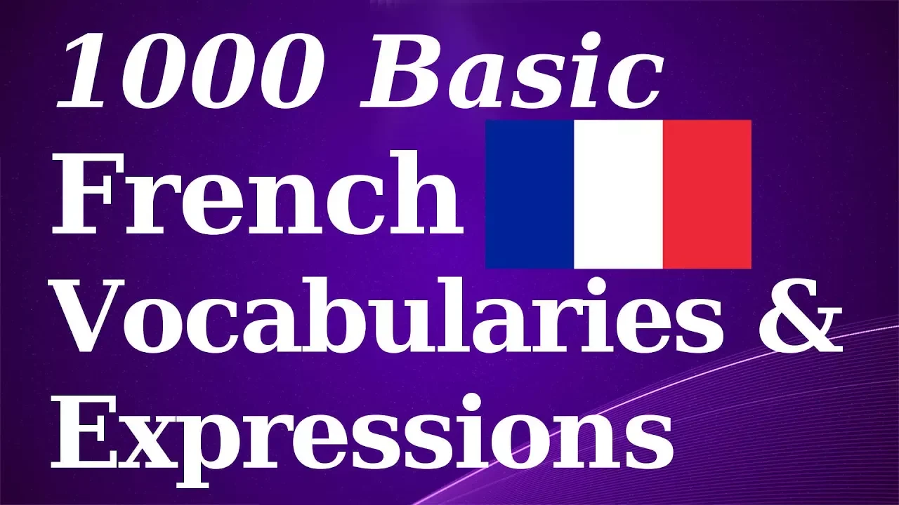 1000 Basic French Vocab & Expressions