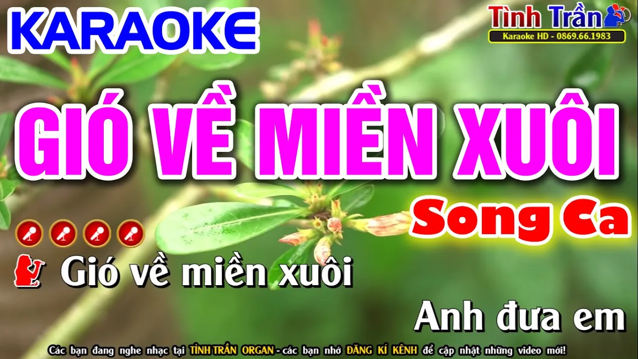 Gió Về Miền Xuôi Karaoke Nhạc Sống SONG CA ( Phối Mới ) - Tình Trần Organ