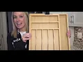 ROYAL CRAFT WOOD Luxury Bamboo Kitchen Drawer Organizer - Silverware Organizer Utensil Holder