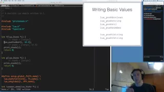 Lua C API tutorial using the stack and working with tables