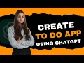 Build a CRUD Application Using JavaScript ChatGPT Step-by-Step Tutorial