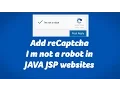 Add reCaptcha I m not a robot in JAVA websites
