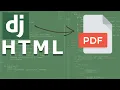 Django Render HTML to PDF Introduction