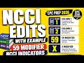 NCCI Edits Explained with Examples Column 1 Column 2 59 Modifier X Modifier CPC Prep 2026