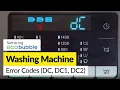 How to Fix Samsung ecobubble Washing Machine Error Codes DC DC1 DC2