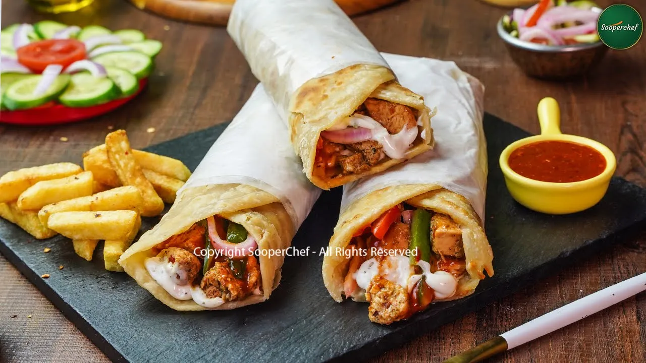 Chicken Boti Paratha Roll Recipe by SooperChef