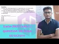 Gate 2021 set-1 stack and queue related problem