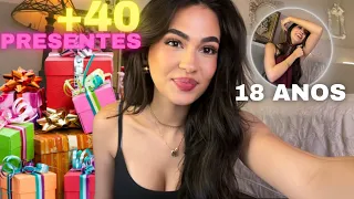 MEUS PRESENTES DE ANIVERSÁRIO DE 18 ANOS -- Não acredito em tudo que ganhei!!