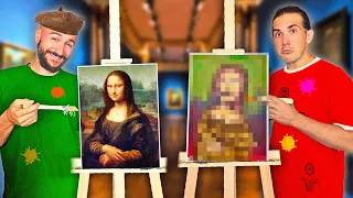 ON ESSAYE DE REPRODUIRE LA JOCONDE ! (C'est un carnage)