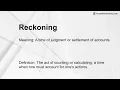 Reckoning Meaning