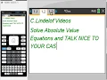 Ti-NSpire CAS Absolute Value Equations