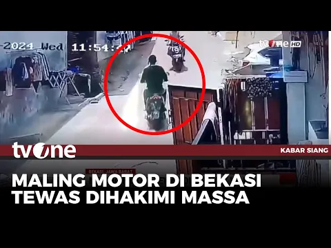Kepergok Beraksi, Maling Motor Tewas Dihakimi di Bekasi
