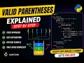 LeetCode Problems in Python 20 Valid Parentheses