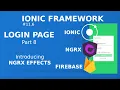 Ionic Tutorial 6 - Login Page