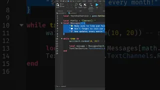 How to create system message in roblox studio