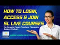 How to login to SL Online Learning Portal join live an full Courses I Sunrise Learning Courses