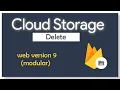 how to delete files in firebase cloud storage