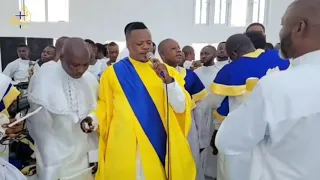 evang lanre teriba atorise ministers alongside alayo melody singer ccc kristi jesuko parish lagos