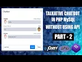chatbot using php Talkative Chatbot