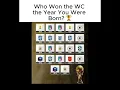 Lagu Wie won het WK in jouw geboortejaar? 🏆 #voetbal