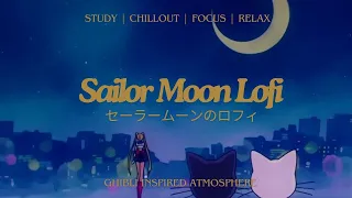 Sailor Moon City Rain Lofi Ghibli Inspired Atmosphere Study Chillout Focus Relax