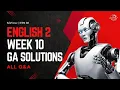 English 2 Week 10 Graded Assignment IITM BS Degree GA Solutions
