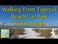 Walking from Tigertail Beach car park to the beach Marco Island Florida